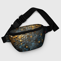 Поясная сумка Позолоченая броня, цвет: 3D-принт — фото 2