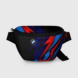 Поясная сумка BMW - m colors and black, цвет: 3D-принт