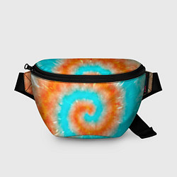 Поясная сумка Тай-дай апельсин, цвет: 3D-принт
