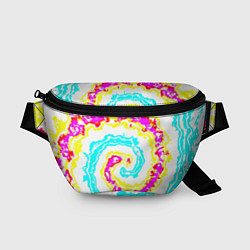Поясная сумка Тай-дай триппи, цвет: 3D-принт