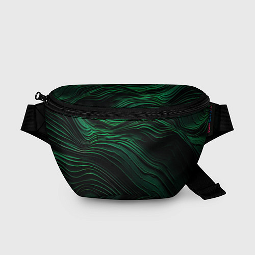 Поясная сумка Dark green texture / 3D-принт – фото 1