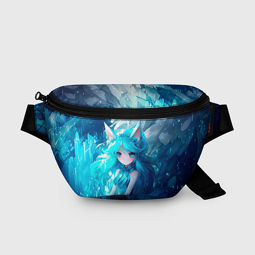 Поясная сумка Снежная лиса в стиле аниме / 3D-принт – фото 1