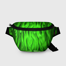 Поясная сумка Зеленая абстрактная текстура, цвет: 3D-принт