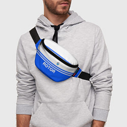 Поясная сумка ФК Ротор - синии линии, цвет: 3D-принт — фото 2