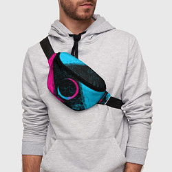 Поясная сумка Demon Slayer - neon gradient, цвет: 3D-принт — фото 2