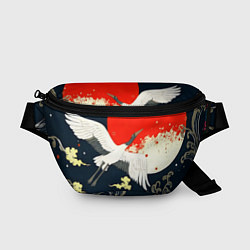 Поясная сумка Кимоно с японскими журавлями