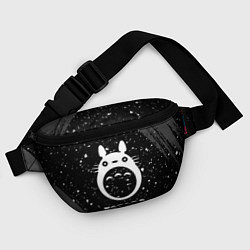 Поясная сумка Totoro glitch на темном фоне, цвет: 3D-принт — фото 2