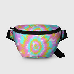 Поясная сумка Tie-Dye кислотный в стиле барби, цвет: 3D-принт