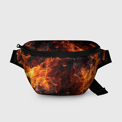Поясная сумка Огонь и искры, цвет: 3D-принт