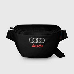 Поясная сумка Audi sport на чёрном, цвет: 3D-принт