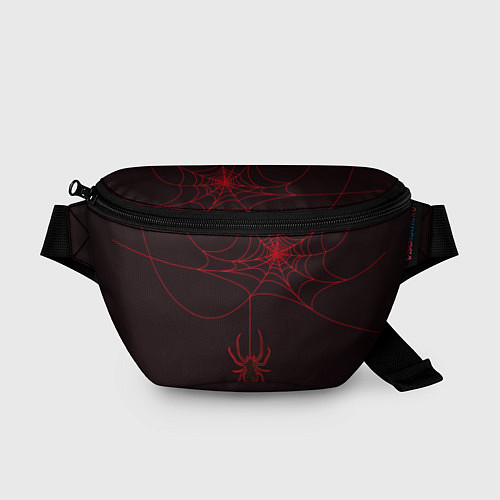Поясная сумка Красная паутина / 3D-принт – фото 1