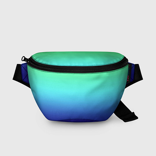 Поясная сумка Градиент зелёно-синий / 3D-принт – фото 1