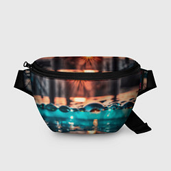 Поясная сумка Поверхность воды на закате макро, цвет: 3D-принт