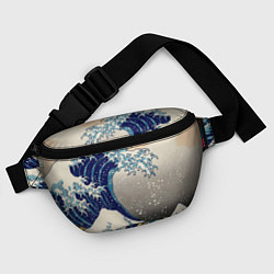 Поясная сумка Великая волна от Канагава, цвет: 3D-принт — фото 2