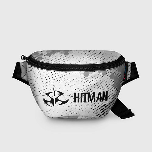 Поясная сумка Hitman glitch на светлом фоне по-горизонтали / 3D-принт – фото 1