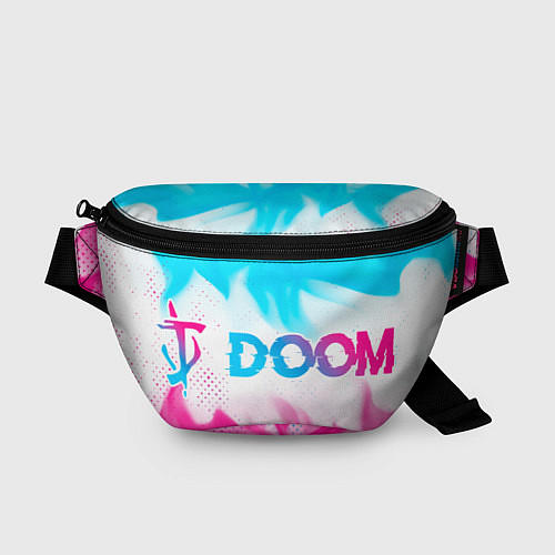 Поясная сумка Doom neon gradient style по-горизонтали / 3D-принт – фото 1