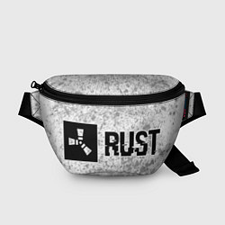 Поясная сумка Rust glitch на светлом фоне по-горизонтали, цвет: 3D-принт
