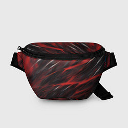 Поясная сумка Красный шторм, цвет: 3D-принт