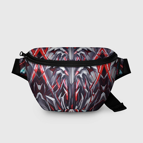 Поясная сумка Красная киберпанк броня / 3D-принт – фото 1