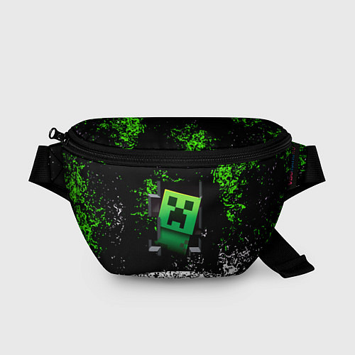 Поясная сумка Крипер зелёная кровь / 3D-принт – фото 1