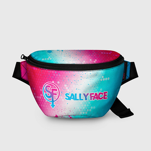 Поясная сумка Sally Face neon gradient style по-горизонтали / 3D-принт – фото 1