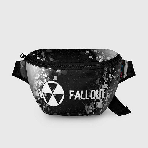 Поясная сумка Fallout glitch на темном фоне по-горизонтали / 3D-принт – фото 1