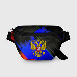 Поясная сумка Герб РФ патриотический стиль, цвет: 3D-принт
