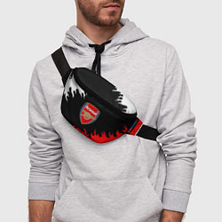 Поясная сумка Arsenal fc flame, цвет: 3D-принт — фото 2