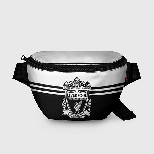 Поясная сумка Ливерпуль - черно-белый / 3D-принт – фото 1