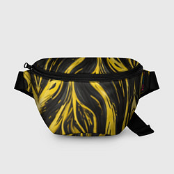 Поясная сумка Жёлтая и чёрная краска