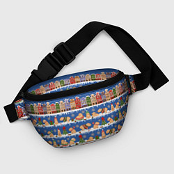 Поясная сумка Капибара зимой, цвет: 3D-принт — фото 2