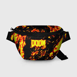 Поясная сумка Doom огненный стиль ад марса