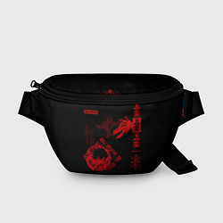 Поясная сумка Фушигура Мегуми jujutsu kaisen, цвет: 3D-принт