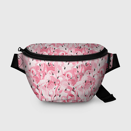 Поясная сумка Стая розовых фламинго / 3D-принт – фото 1
