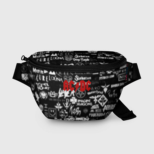 Поясная сумка AC DC all logo band / 3D-принт – фото 1