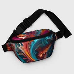 Поясная сумка Красивый яркий узорчик, цвет: 3D-принт — фото 2