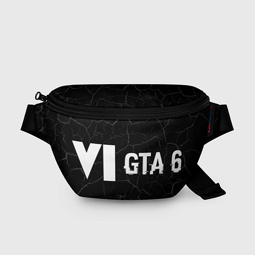 Поясная сумка GTA 6 glitch на темном фоне по-горизонтали / 3D-принт – фото 1