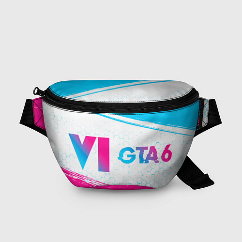 Поясная сумка GTA 6 neon gradient style по-горизонтали / 3D-принт – фото 1