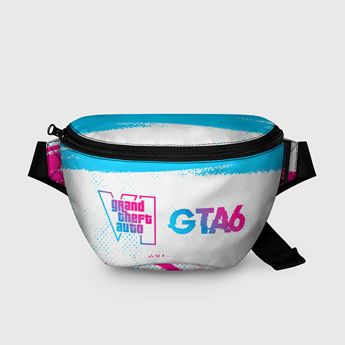 Поясная сумка GTA6 neon gradient style по-горизонтали / 3D-принт – фото 1