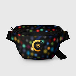 Поясная сумка Bitcoin logo criptomoney, цвет: 3D-принт