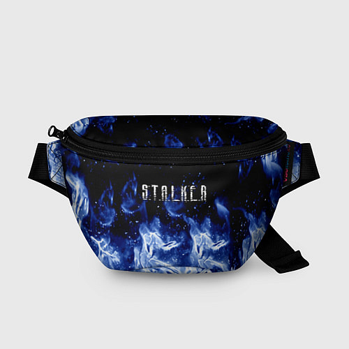 Поясная сумка Stalker огненный синий стиль / 3D-принт – фото 1