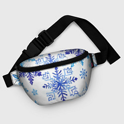 Поясная сумка Снежинки падают, цвет: 3D-принт — фото 2
