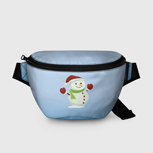Поясная сумка Снеговик новогодний / 3D-принт – фото 1