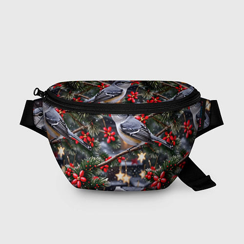 Поясная сумка Рождественская птица пересмешник / 3D-принт – фото 1