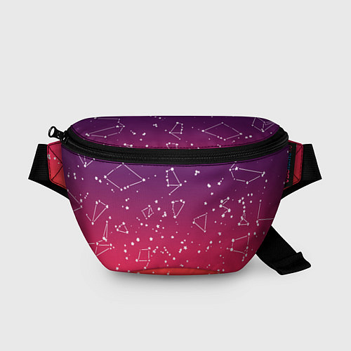 Поясная сумка Созвездия в розовом небе / 3D-принт – фото 1