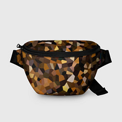 Поясная сумка Кофейная мозаика, цвет: 3D-принт
