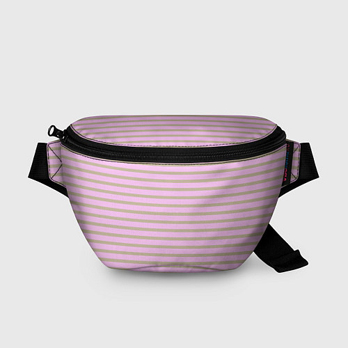 Поясная сумка Розовый с золотыми полосками / 3D-принт – фото 1