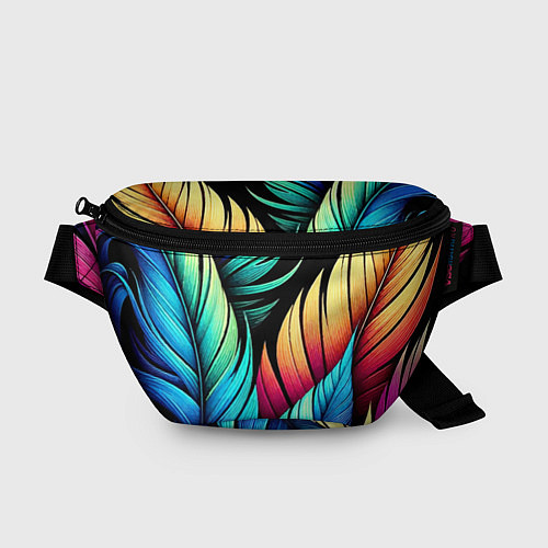 Поясная сумка Color feathers - neon / 3D-принт – фото 1