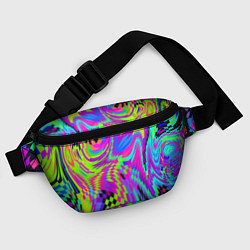 Поясная сумка Психоделический глитч, цвет: 3D-принт — фото 2