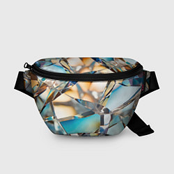 Поясная сумка Грани стеклянного камня, цвет: 3D-принт